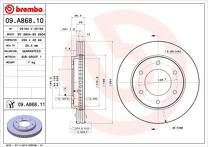 Тормозной диск Brembo Prime Line  09.A868.10