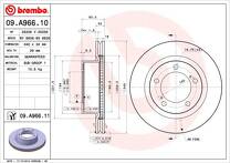 Тормозной диск Brembo Prime Line  09.A966.11
