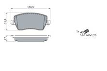 Передние тормозные колодки Bosch  0 986 424 795