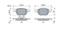 Передние тормозные колодки Bosch 0 986 424 794 для Mazda 3 BK / хэтчбек / рестайлинг