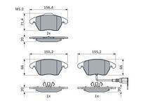 Передние тормозные колодки Bosch  0 986 424 797
