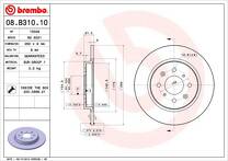 Тормозной диск Brembo Prime Line  08.B310.10
