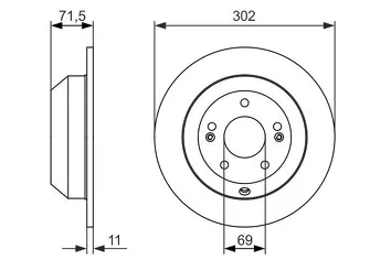 Bosch 0 986 479 081 <span>тормозной диск полный</span>