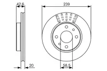 Тормозной диск Bosch  0 986 479 082