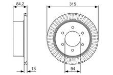 Тормозной диск Bosch  0 986 479 C32
