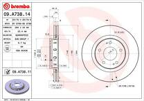 Тормозной диск Brembo Prime Line  09.A738.14