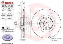 Тормозной диск Brembo Prime Line 09.C492.11 для Jaguar E-Pace X540 / рестайлинг