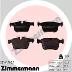 Задние тормозные колодки Zimmermann 22141.160.1 для Volvo S90 2 пок. / 234 / рестайлинг