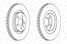 Тормозной диск Ferodo DDF928 для Audi A3 8L / хэтчбек