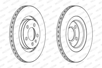 Ferodo DDF928 <span>тормозной диск вентилируемый</span>