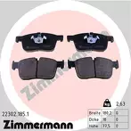 Передние тормозные колодки Zimmermann  22302.185.1