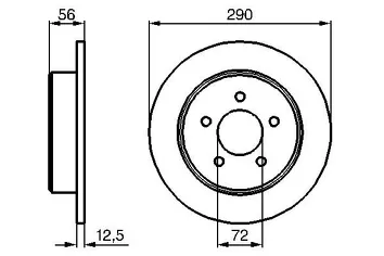 Bosch 0 986 479 102 <span>тормозной диск полный</span>