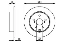 Тормозной диск Bosch  0 986 479 419
