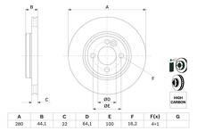 Тормозной диск Bosch  0 986 479 437