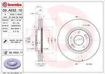 Тормозной диск Brembo Prime Line  09.A532.11