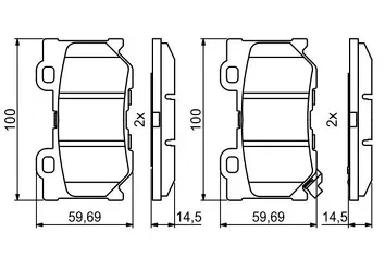 Bosch 0 986 494 863 <span>тормозные колодки задние</span>