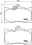 Передние тормозные колодки Brembo P 83 072 для Lexus GS 4 пок.