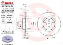 Тормозной диск Brembo Prime Line  09.5674.21