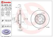 Тормозной диск Brembo Prime Line  09.9078.20