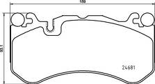 Передние тормозные колодки Brembo  P 50 142