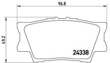 Задние тормозные колодки Brembo  P 83 089