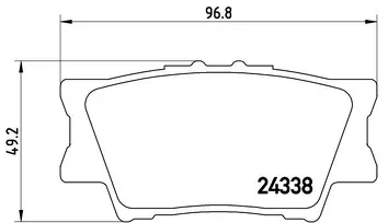 Brembo P 83 089 <span>тормозные колодки задние</span>