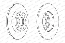 Тормозной диск Ferodo DDF1306 для Volkswagen Eos 1 пок.