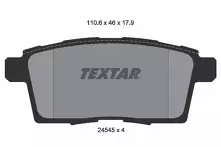 Задние тормозные колодки Textar  2454501