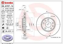 Тормозной диск Brembo Prime Line  09.A727.11