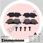 Задние тормозные колодки Zimmermann  24192.175.1