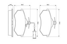 Передние тормозные колодки Bosch  0 986 466 693