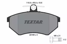 Передние тормозные колодки Textar Q+  2016804