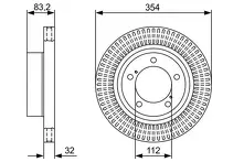 Тормозной диск Bosch  0 986 479 V50