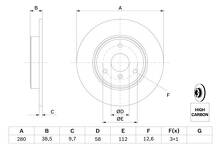Тормозной диск Bosch 0 986 479 305 для Smart Fortwo 451