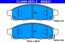 Передние тормозные колодки ATE  13.0460-5631.2