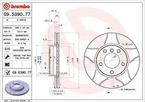 Тормозной диск Brembo Xtra Line 09.5390.77 для BMW 3 серии E46 / кабриолет