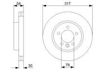 Тормозной диск Bosch  0 986 479 287