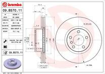 Тормозной диск Brembo Prime Line  09.B570.11