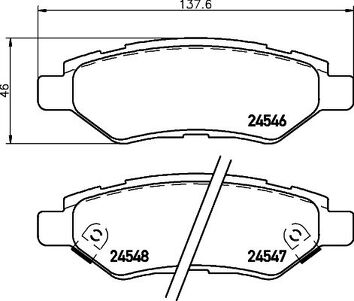 Brembo P 09 014 <span>тормозные колодки задние</span>