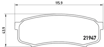 Brembo P 83 024 <span>тормозные колодки задние</span>