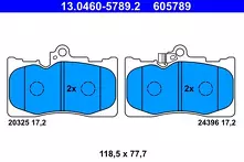 Передние тормозные колодки ATE  13.0460-5789.2
