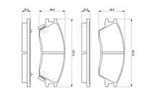 Передние тормозные колодки Bosch 0 986 461 127 для Hyundai Getz 1 пок. / рестайлинг