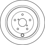 Тормозной диск TRW DF4929 для Subaru Tribeca B9 / WX