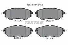 Передние тормозные колодки Textar Q+  2422201