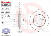 Тормозной диск Brembo Prime Line 09.7367.14 для Dodge Caravan 3 пок.
