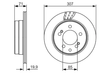 Bosch 0 986 479 665 <span>тормозной диск вентилируемый</span>