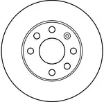 Тормозной диск TRW  DF1609
