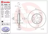 Тормозной диск Brembo Prime Line  09.7629.11