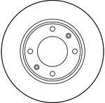 Тормозной диск TRW  DF1221