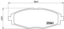 Передние тормозные колодки Brembo  P 15 006